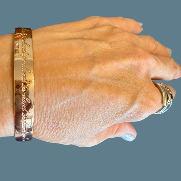 Kate Spade Rose Gold "Hand in Hand" Bangle - Picture 5 of 11